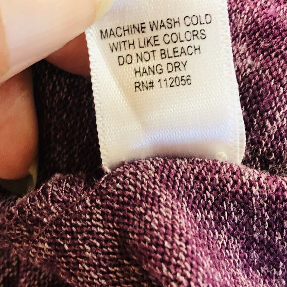 Zenana Fleece Cowl Neck Split Side Sweater Size Small - Picture 6 of 11